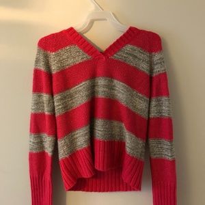 Knitted Sweater with Hood